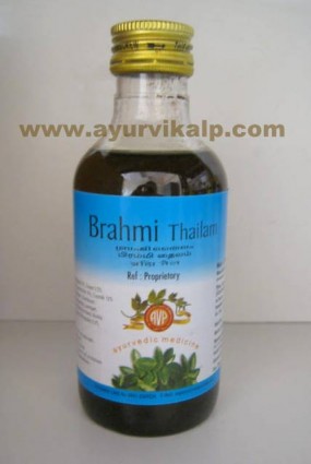 Arya Vaidya, Ayurvedic BRAHMI THAILAM, 200ml, Useful In Cooling To Head and Good For Eyes